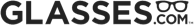 Glasses com logo - Black and White